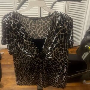 Stylish Black and White Women's Top